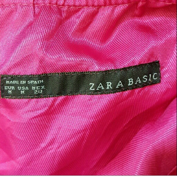 Zara Strapless Dress Ruffle Detail SIZE MEDIUM - Picture 3 of 5